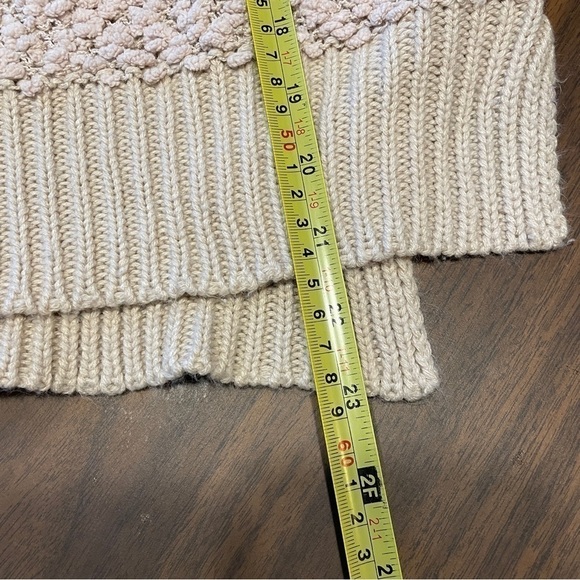 𝅺FAVLUX Women's Popcorn Hoodie Tan Oversized Sweater S - Picture 11 of 12